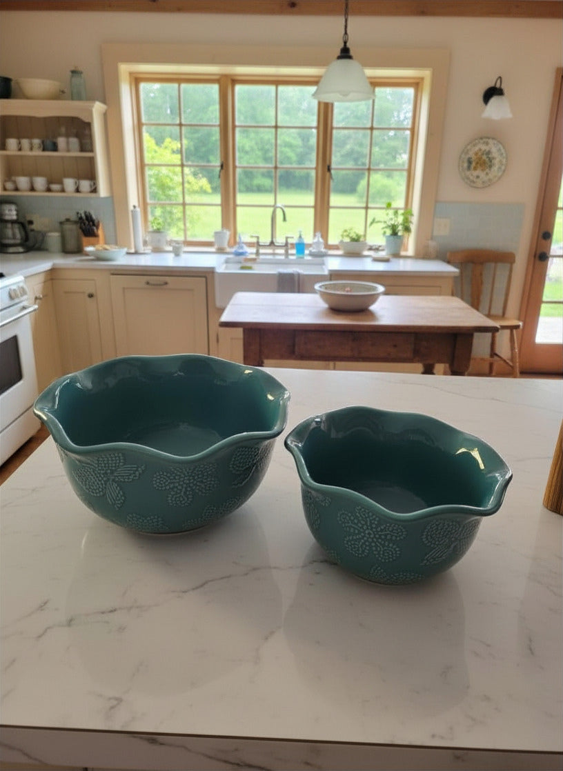 Ceramic Bowls (set of two) by Temptations