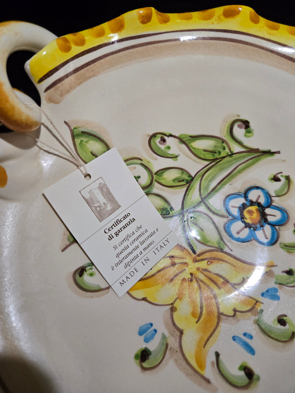 Italian Majolica Pasta Bowl