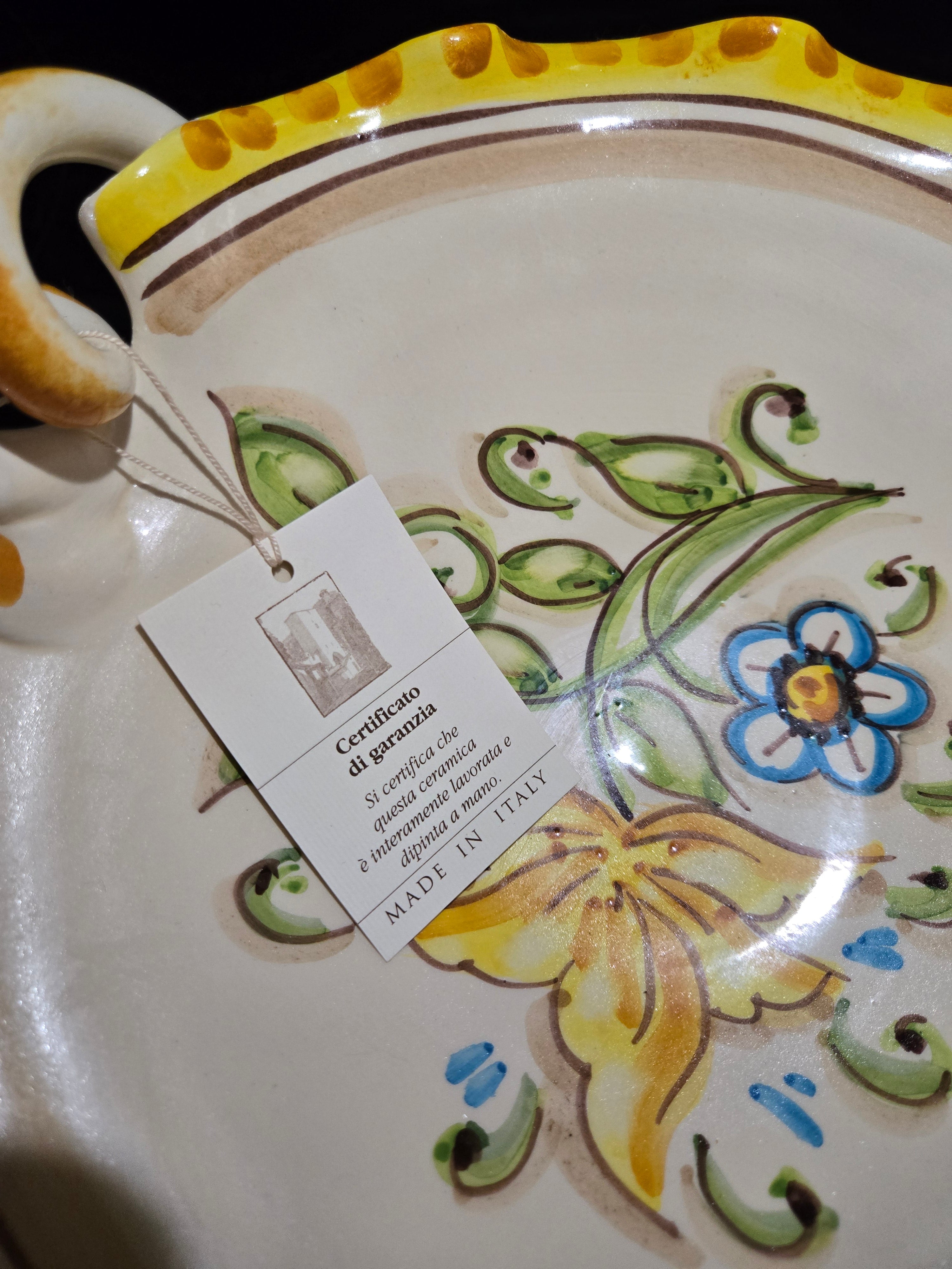 Italian Majolica Pasta Bowl