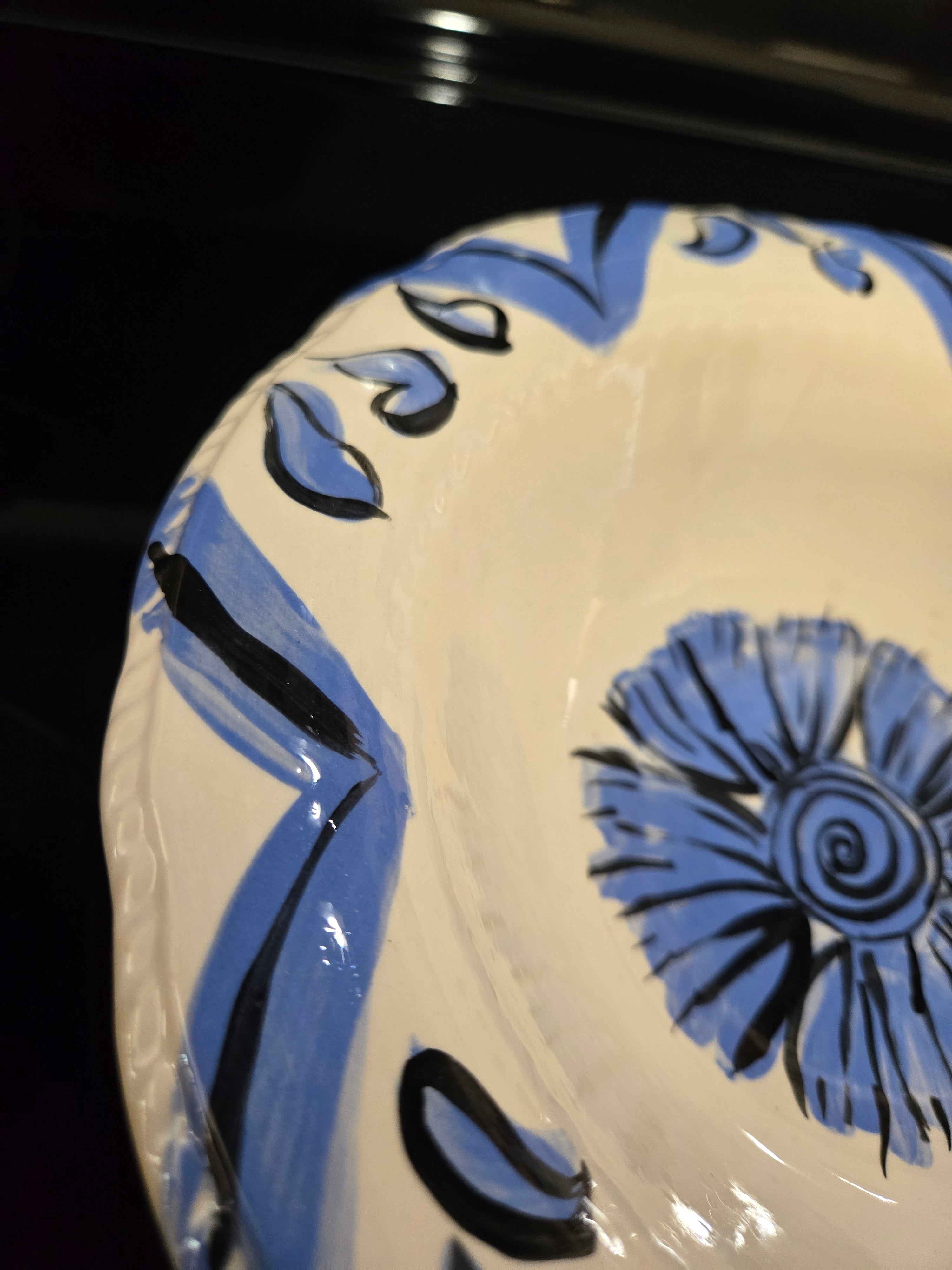 Handpainted "one of a kind" Serving Bowl