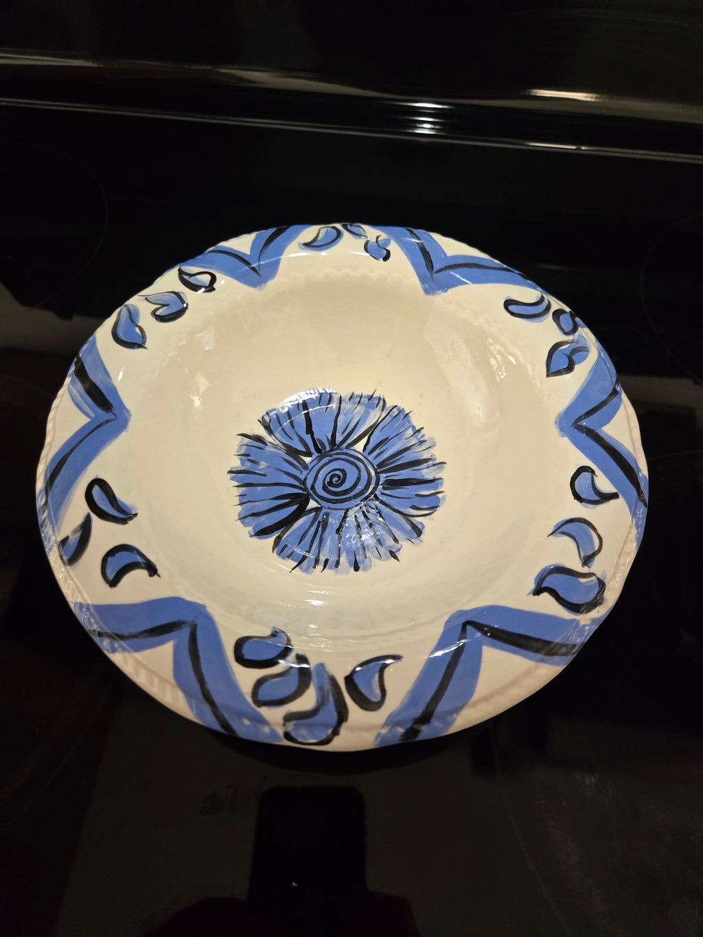 Handpainted "one of a kind" Serving Bowl