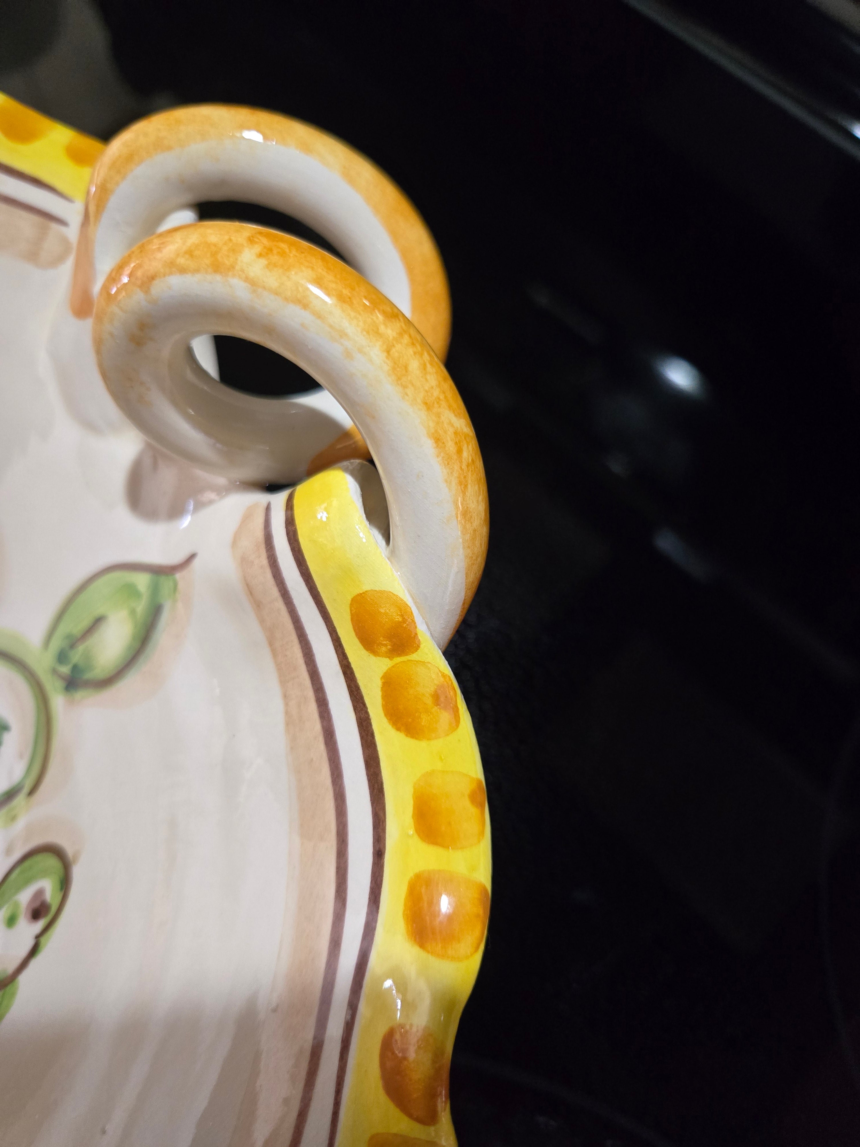 Italian Majolica Pasta Bowl