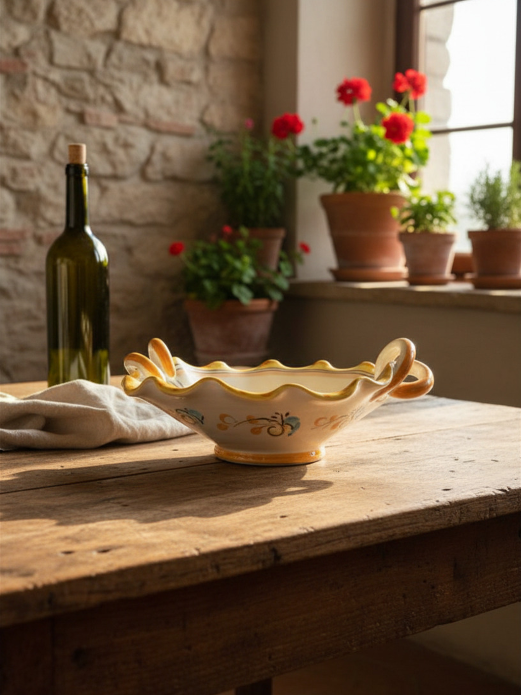 Italian Majolica Pasta Bowl