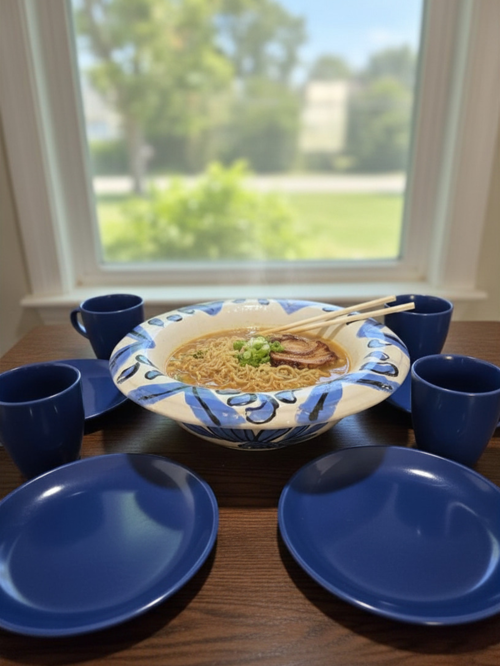 Handpainted "one of a kind" Serving Bowl