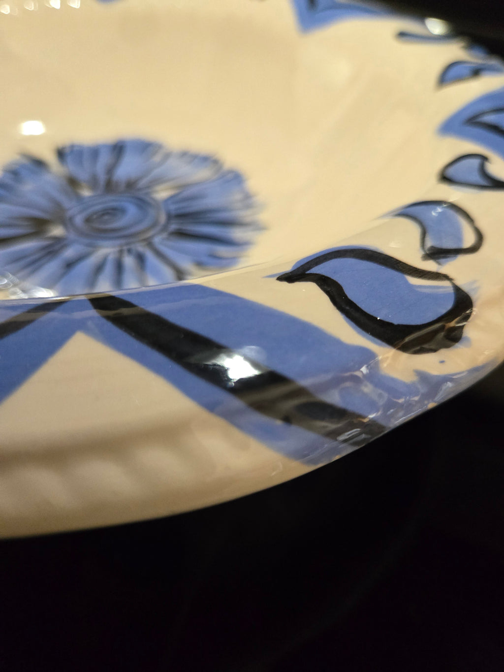 Handpainted "one of a kind" Serving Bowl