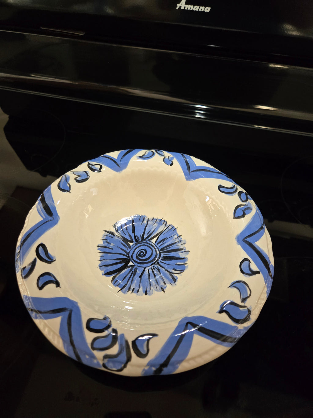 Handpainted "one of a kind" Serving Bowl