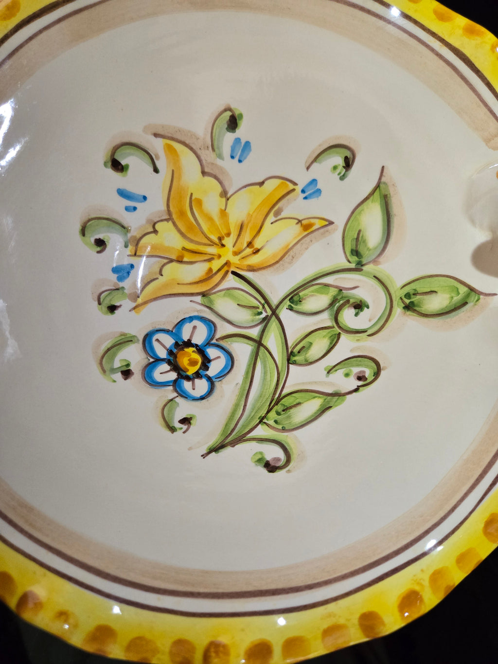 Italian Majolica Pasta Bowl